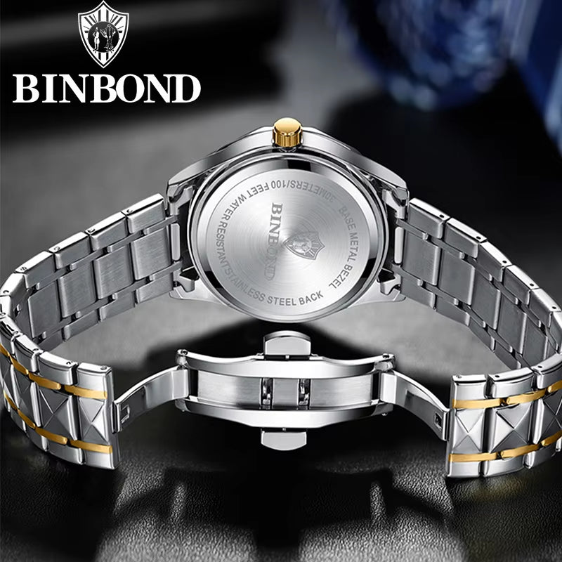 B5552 New Luxury Brand Quartz Womens Watches 30M Waterproof Luminous Date Wristwatch Fashion Business Womens Watches