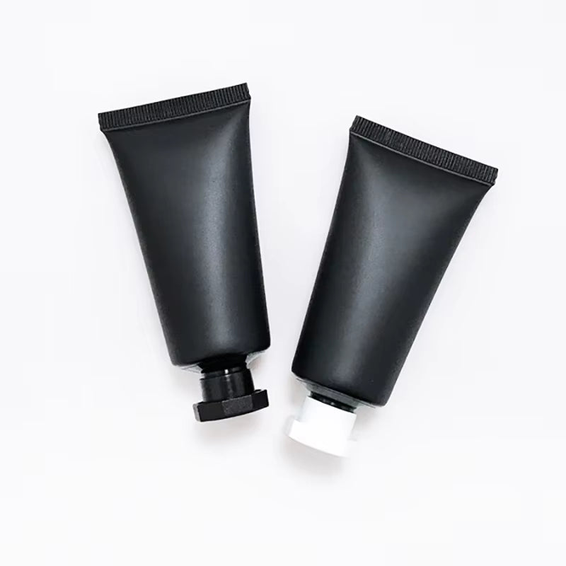 "Ultimate Matte Black Squeeze Bottle Set: 30ML, 50Pcs/Lot - Perfect for Skin Care Creams and Cosmetics"